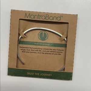MantraBand “Trust the Journey” silver bracelet